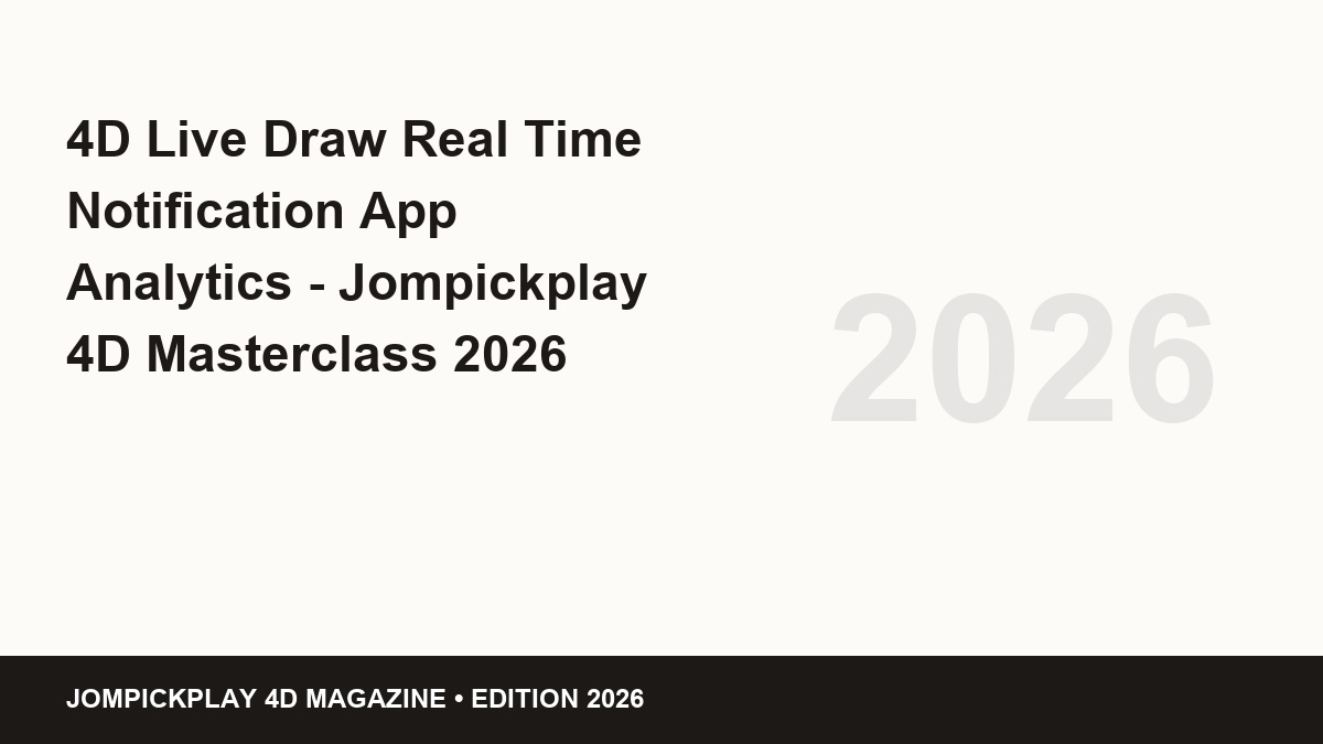 4d live draw real time notification app analytics - 4D Live Draw Real Time Notification App Analytics